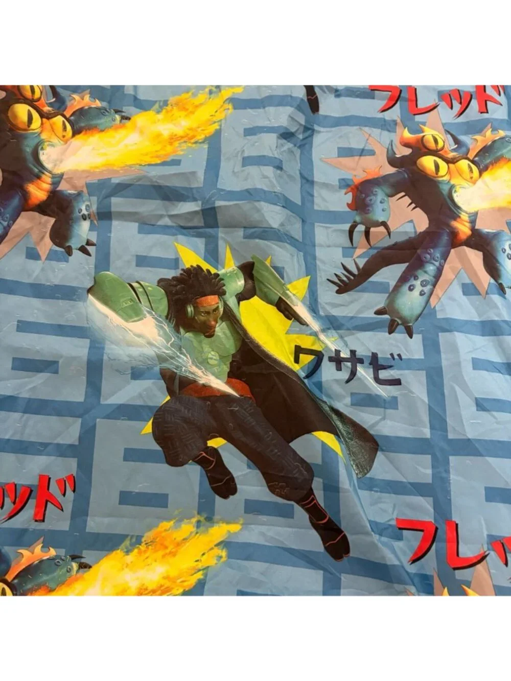 Disney Big Hero 6 Twin Sheets 3pc Set Newspaper Print Baymax Hiro